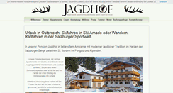 Desktop Screenshot of pension-jagdhof.at
