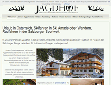 Tablet Screenshot of pension-jagdhof.at